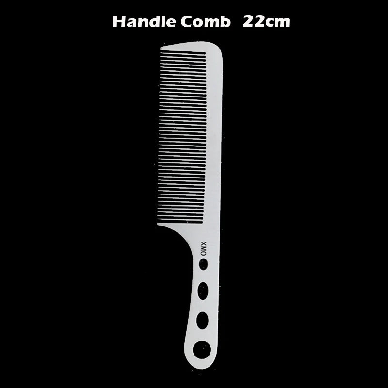 Brainbow Titanium Steel Hair Comb – Professional Anti-Static Salon Hairdressing Brush for Men