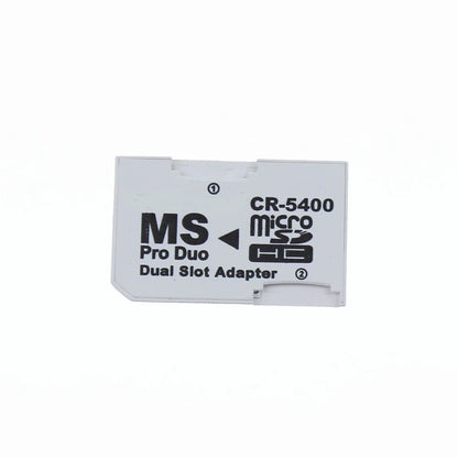 JCD Single & Dual Slot Card Reader – Micro SD/SDHC/TF to MS Memory Stick Pro Duo Adapter for PSP