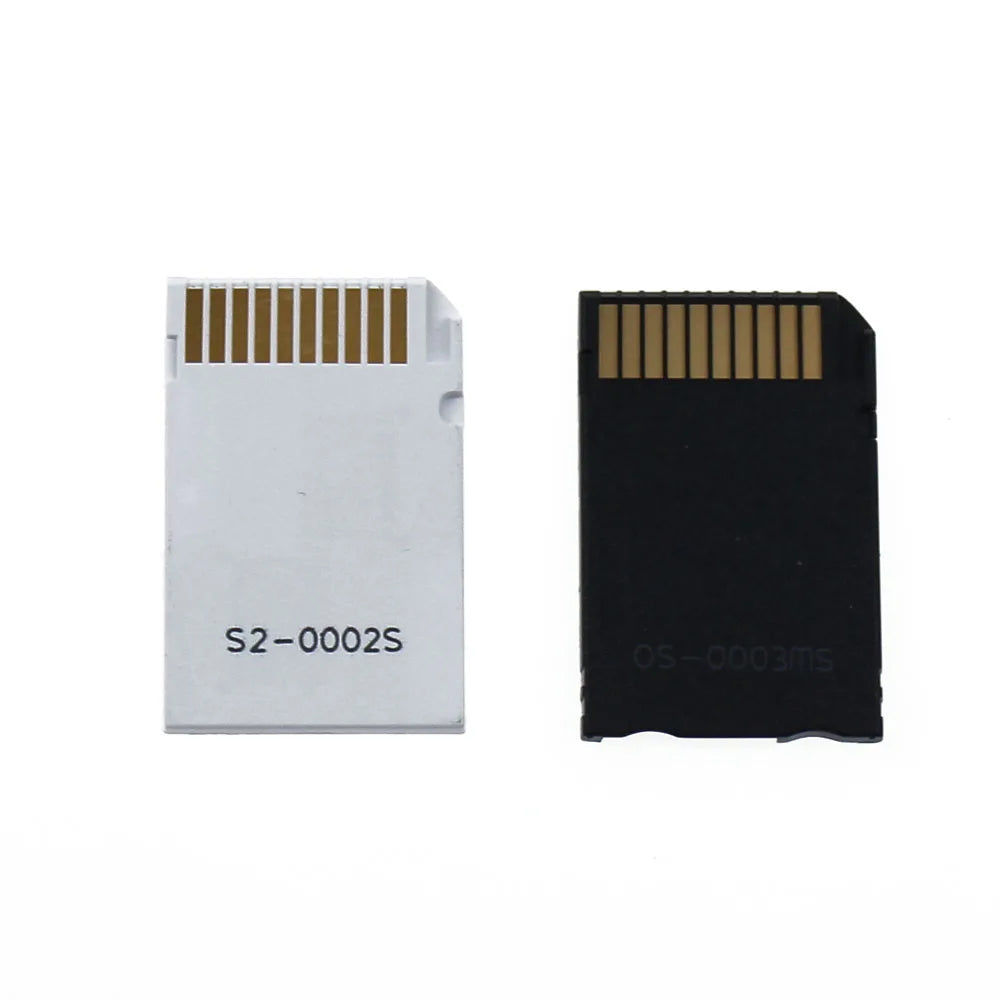 JCD Single & Dual Slot Card Reader – Micro SD/SDHC/TF to MS Memory Stick Pro Duo Adapter for PSP