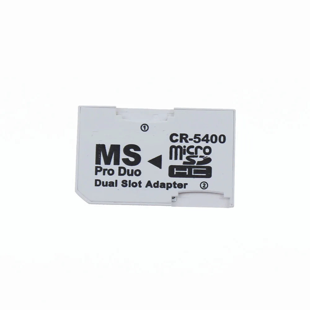JCD Single & Dual Slot Card Reader – Micro SD/SDHC/TF to MS Memory Stick Pro Duo Adapter for PSP