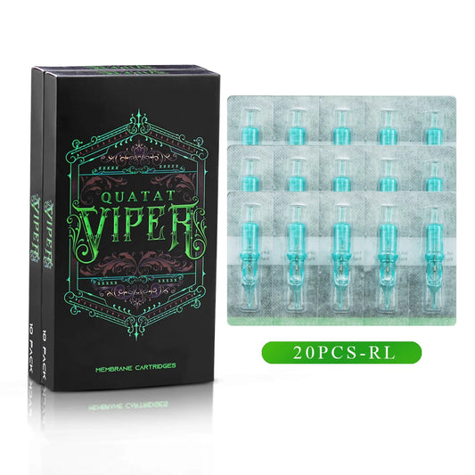 20PCS Disposable Tattoo Cartridge Needles - Sterile Round Liner Needles for Rotary Tattoo Pen