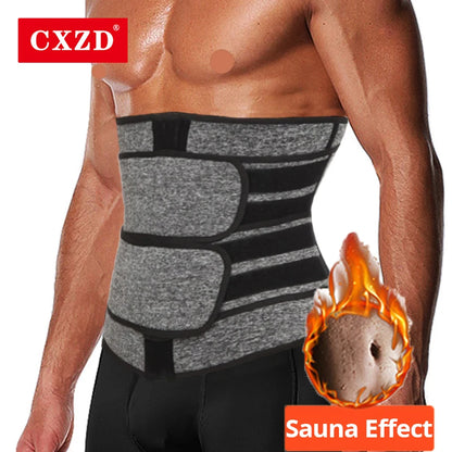 Men’s Waist Trainer Slimming Belt — Fat Burning Workout Body Shaper Girdle & Sweat Trimmer Cincher Shapewear