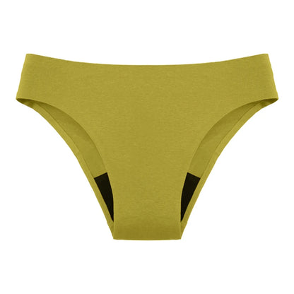 Teen Girls Seamless 4-Layer Leakproof Period Swim Bikini — Fast-Absorb Menstrual Beachwear