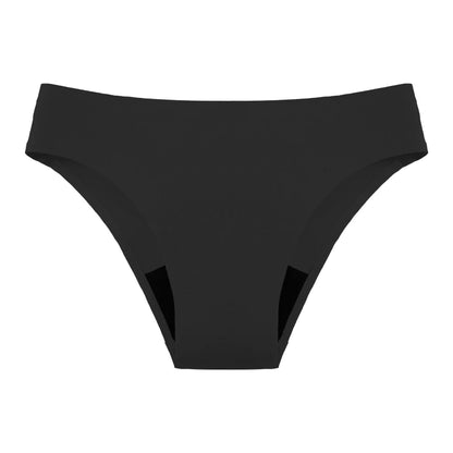 Teen Girls Seamless 4-Layer Leakproof Period Swim Bikini — Fast-Absorb Menstrual Beachwear