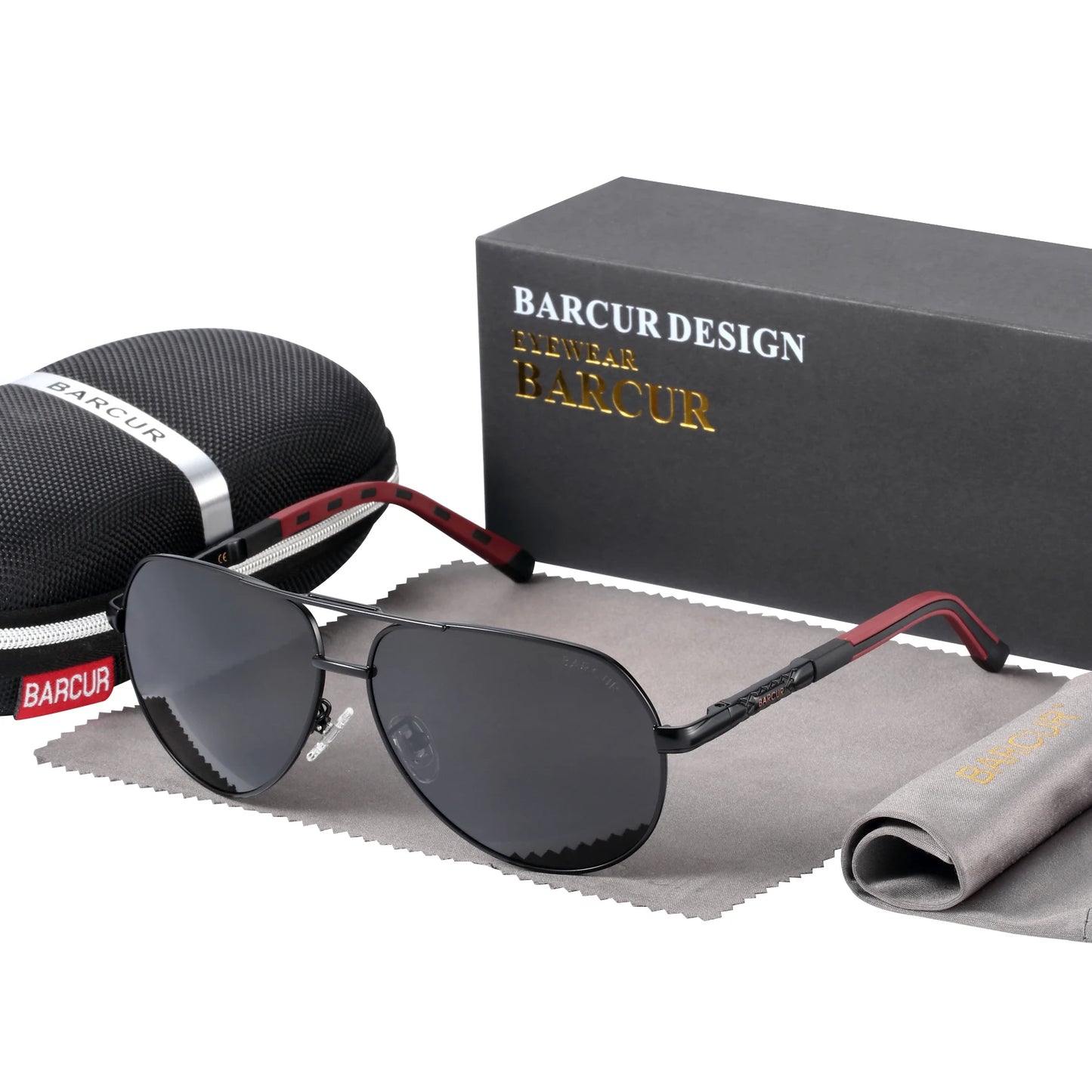 BARCUR Aluminum Vintage Polarized Sunglasses – Classic Men’s & Women’s Driving Shades, UV Protection Eyewear