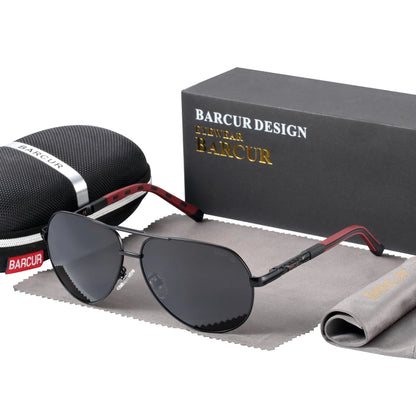 BARCUR Aluminum Vintage Polarized Sunglasses – Classic Men’s & Women’s Driving Shades, UV Protection Eyewear