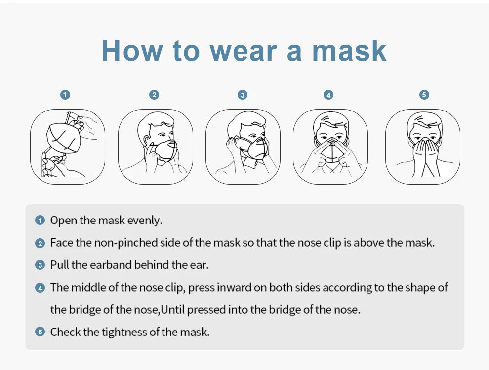10-200PCS FFP2 Fish-Shaped KN95 Face Masks – Certified Protective Mascarillas for Adults, Multiple Colors