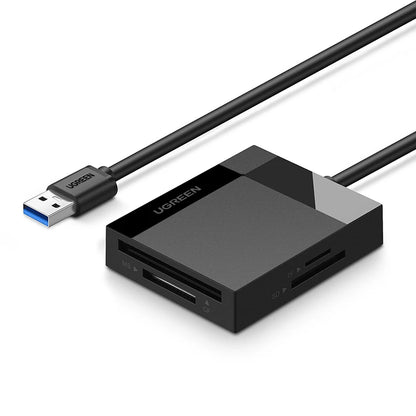 UGREEN 4-in-1 USB 3.0/USB-C Card Reader – SD, Micro SD, TF, CF, MS OTG Adapter for Laptop & PC
