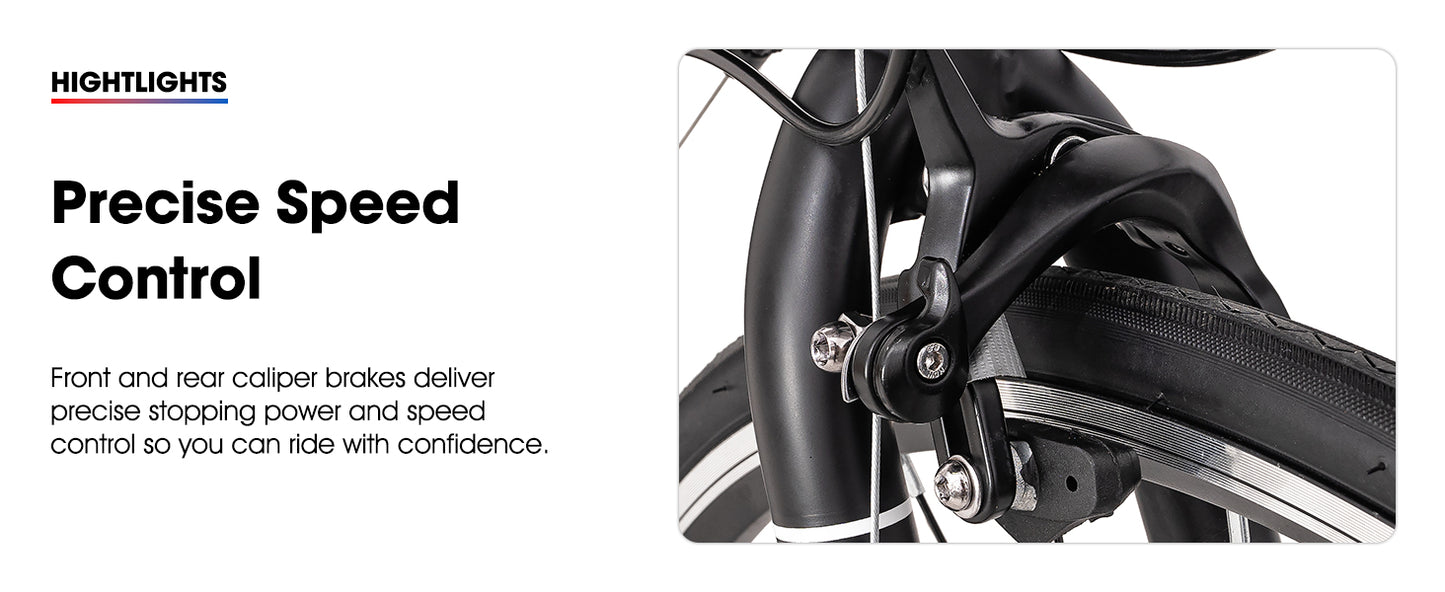 Hiland 700C Road Bike — 14-Speed Lightweight Aluminum Racing & Commuter Bike for Men & Women