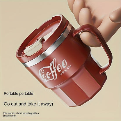304 Stainless Steel Coffee Mug with Lid – Double-Walled, BPA-Free, Spill-Proof Travel Cup for Hot & Cold Beverages – Ideal Gift for Christmas, Valentine's, Mother's Day