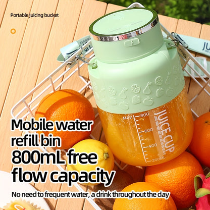 Wireless Portable Multifunctional Electric Juicer - Large Capacity Fruit Blender for Home | Rechargeable, Easy to Clean, BPA-Free | Includes Drinking Straw and Juice Cup