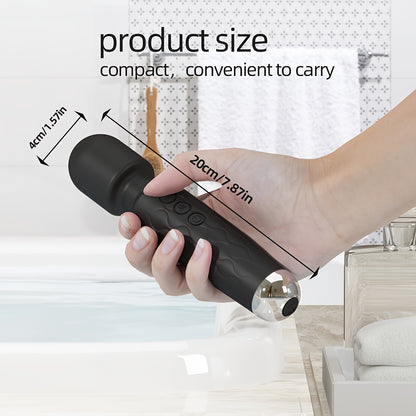 Ultra-Compact 8-Speed Portable Electric Massage Stick - Professional Muscle Relaxation Equipment for Body, Back, Neck, Legs, Waist | Easy to Carry, High-Speed Drive Motor, Elegant Design