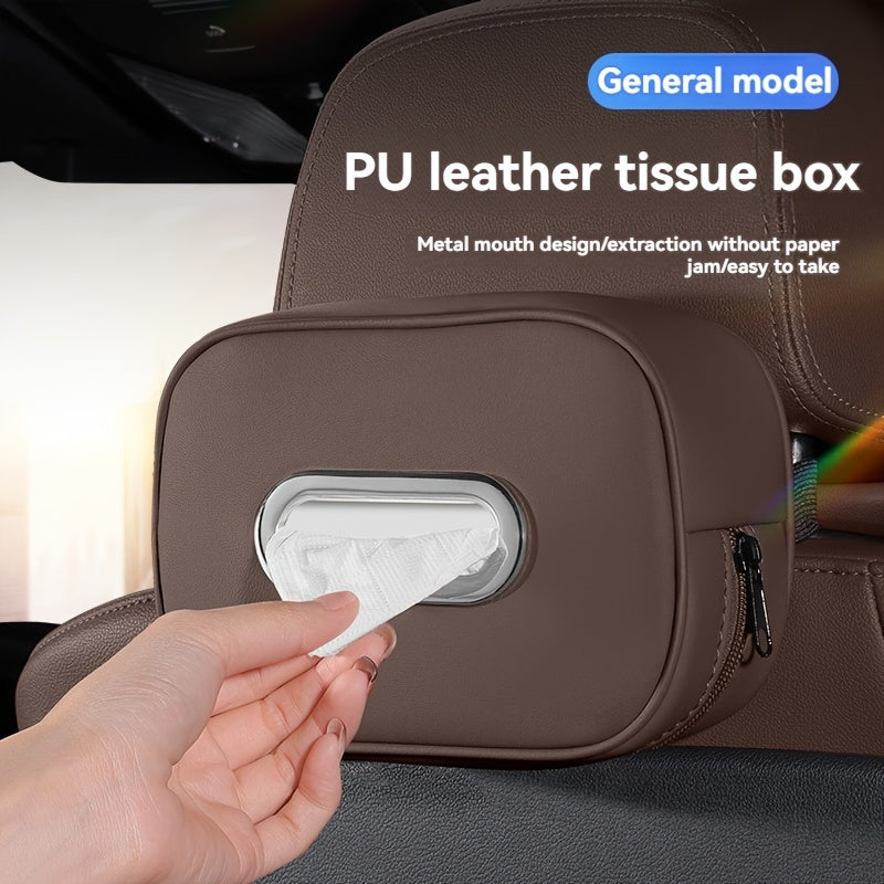 Hanging Car Napkin Holder - Armrest Box Tissue Holder for Car Interior Accessory