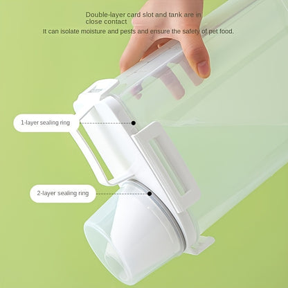 Airtight Food Storage Container with Lid - Moisture & Leak-Proof, Ideal for Grains, Nuts, Flour & Rice, Portable Kitchen Organizer