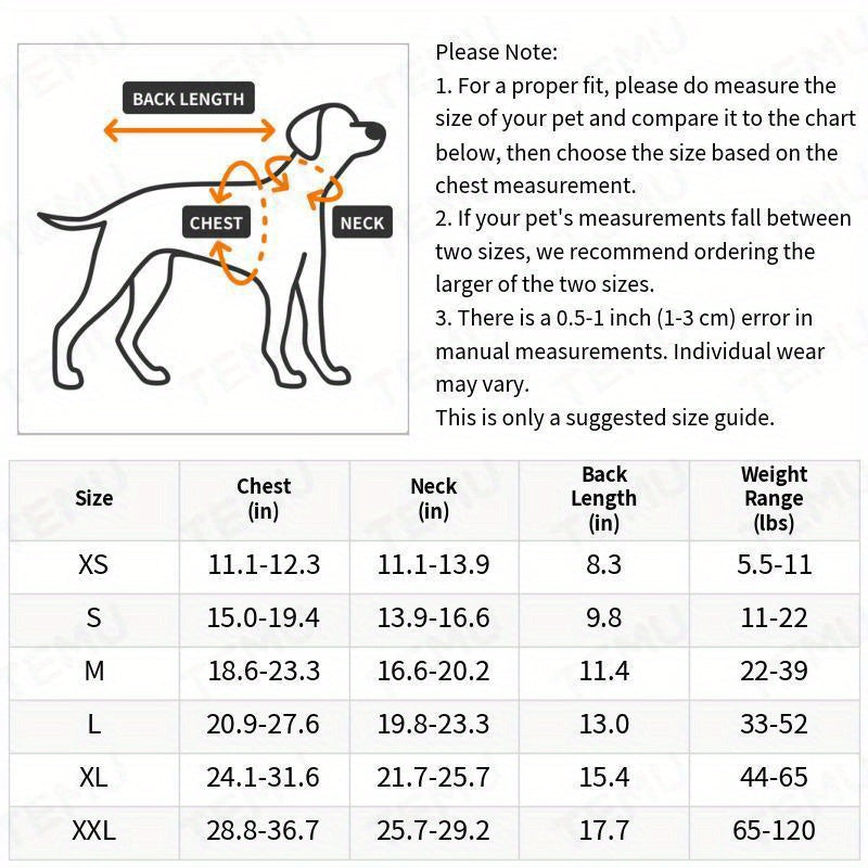 Water Safety Dog Life Jacket – Reflective and Adjustable Pet Flotation Vest with Handle and D-Ring, Polyester, Snap Button/Hook and Loop Closure – Hand Wash Only, for Small to Large Breeds