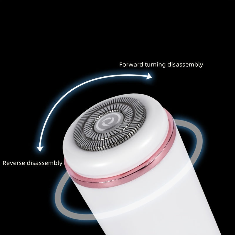 Compact USB-Charged Mini Electric Shaver - One-Touch, Durable Stainless Steel, Floating Head | Long Battery Life, Washable