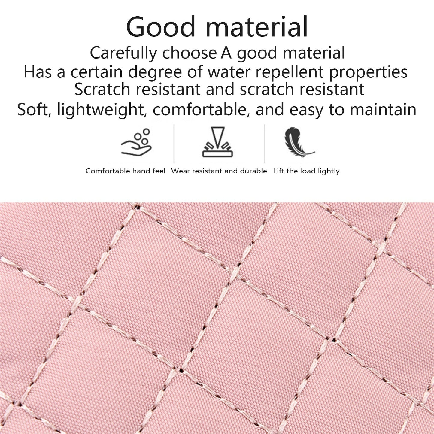 New One-Shoulder Messenger Bag for Women - Fashion Embroidered Rhombic Design - Large Capacity Waterproof Backpack with Data Hole