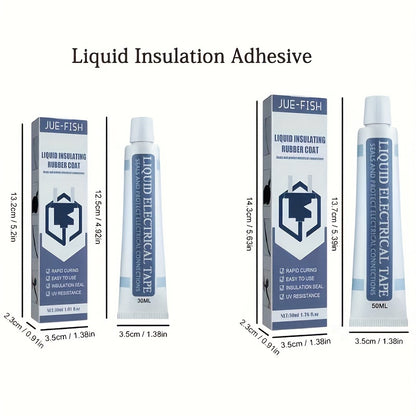 1.01/1.69oz Liquid Insulating Tape - Rubber Electrical Wire Coating, Circuit Board Repair Glue for Cable Fixes