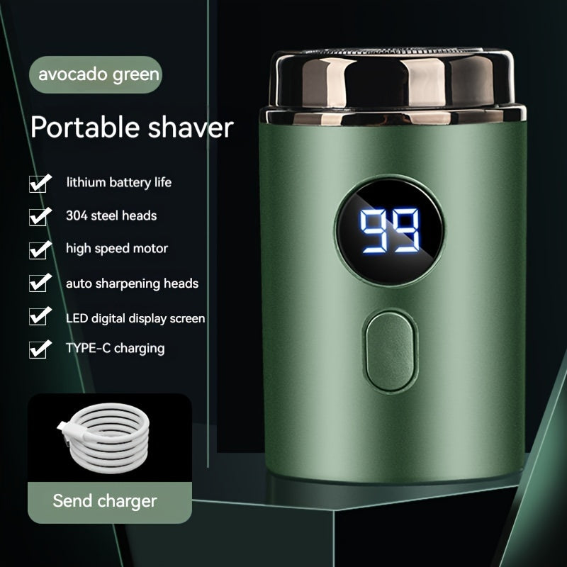 Ultimate Silent Beard Shaver - Rotary Shaver with Digital Display, Hair Clipper and Trimmer for Travel - Ideal Holiday and Father's Day Gift