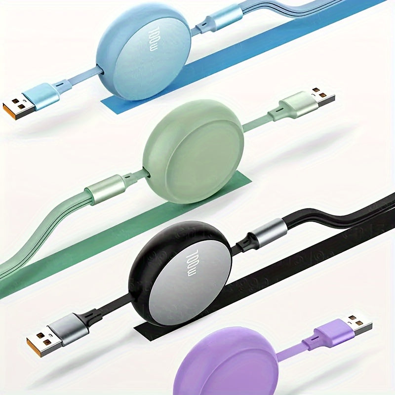 Reversible USB Charging Cable – 6A 100W Fast Charging for iPhone, Huawei, Samsung & More, 480Mbps Data Sync, ≤36V Power Supply