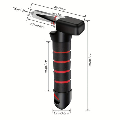Multifunctional Car Safety Hammer with Adjustable Armrest Strap – Essential Safety Aid for Vehicles