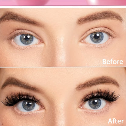 640/280pcs Extra Thick D Curl 9-16mm Mixed Length Individual Lashes – DIY Lash Clusters Extension Kit for Wispy Manga Look – Easy to Use, Long-Lasting, Reusable, Comfortable