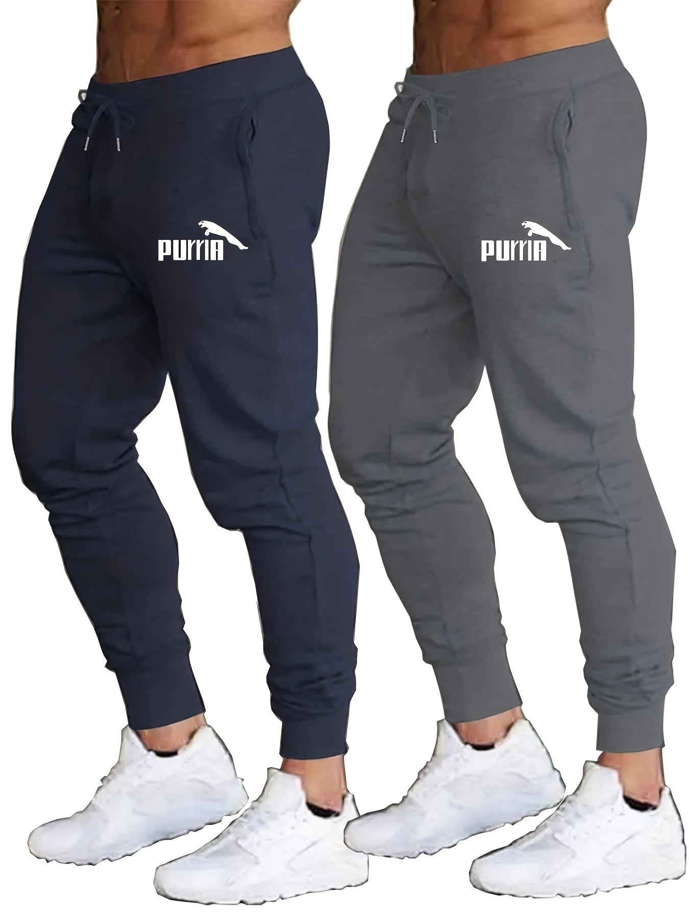 Two-Piece Men's Sports Trousers - Comfortable and Stylish Activewear