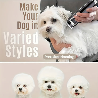 Cordless Rechargeable Dog Paw Trimmer - Electric Clippers for Paws, Ears, Face, and More