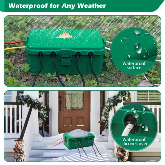 Waterproof Outdoor Electrical Box – IP54 Weatherproof Outlet Cover for Plug, Socket, Timer, Power Strip & Surge Protector