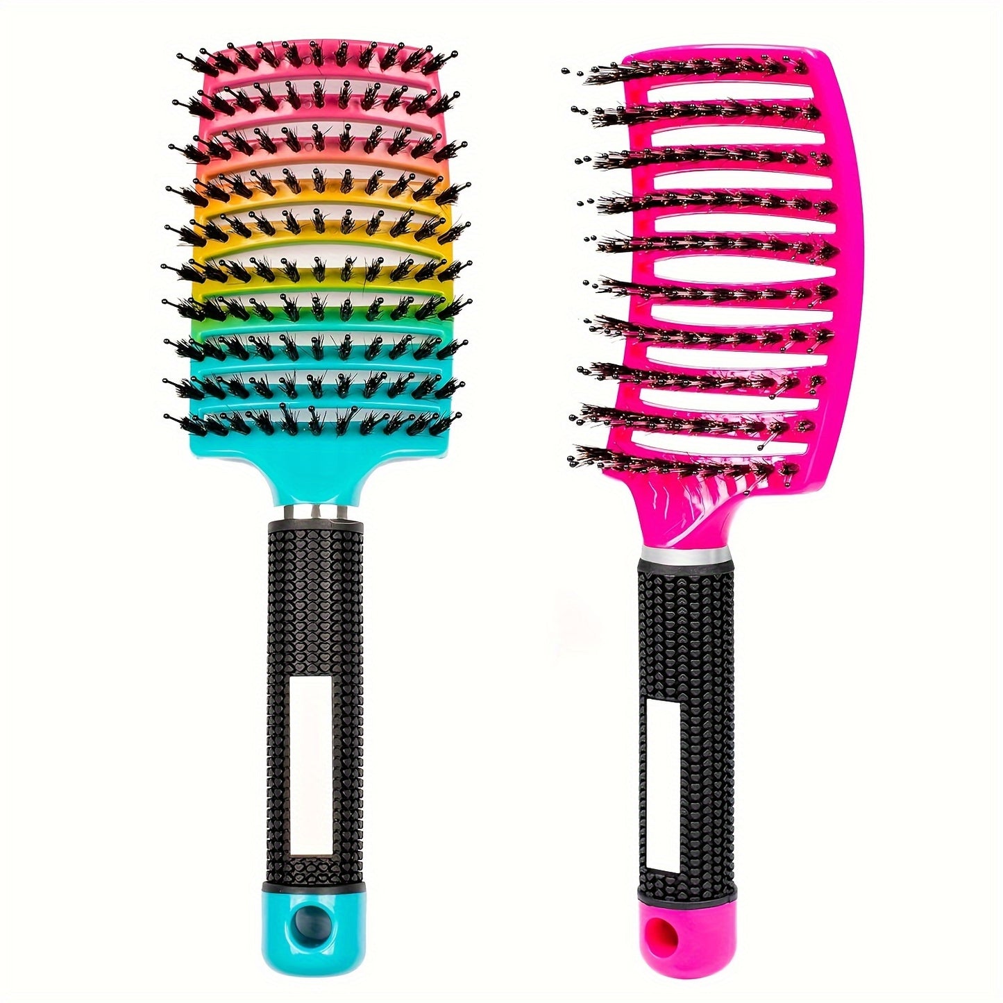 Detangling Hair Brush – Large Curved Styling Brush for All Hair Types