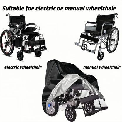 Electric Wheelchair Cover – Heavy-Duty 100x75x100cm, Weather-Resistant, UV Protection, Windproof, Snowproof, Waterproof with Elastic Hem