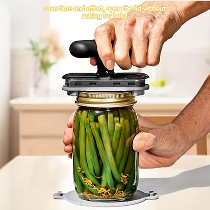 Adjustable Jar & Bottle Opener – Multifunctional Metal Can Lid Gripper, Manual Kitchen Accessory for Easy Opening, Party Supplies