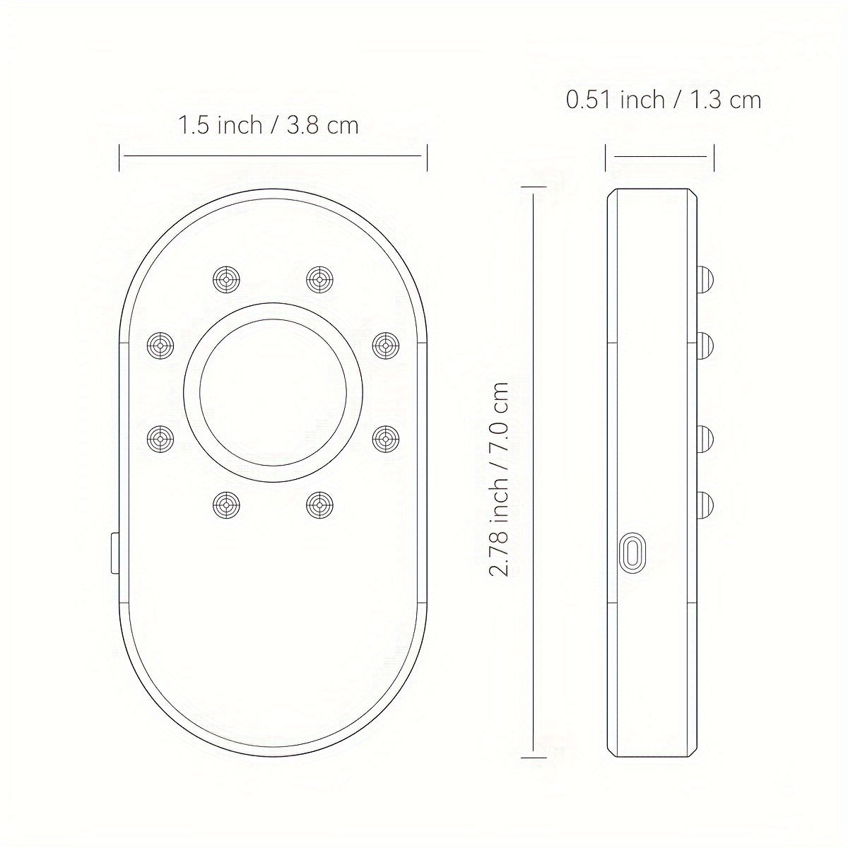 Hotel Hidden Camera Detector Finder – Mini Portable Infrared Scanner for Anti-Peeping and Anti-Monitoring
