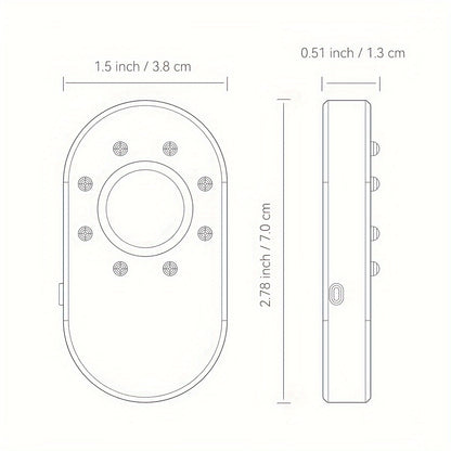 Hotel Hidden Camera Detector Finder – Mini Portable Infrared Scanner for Anti-Peeping and Anti-Monitoring