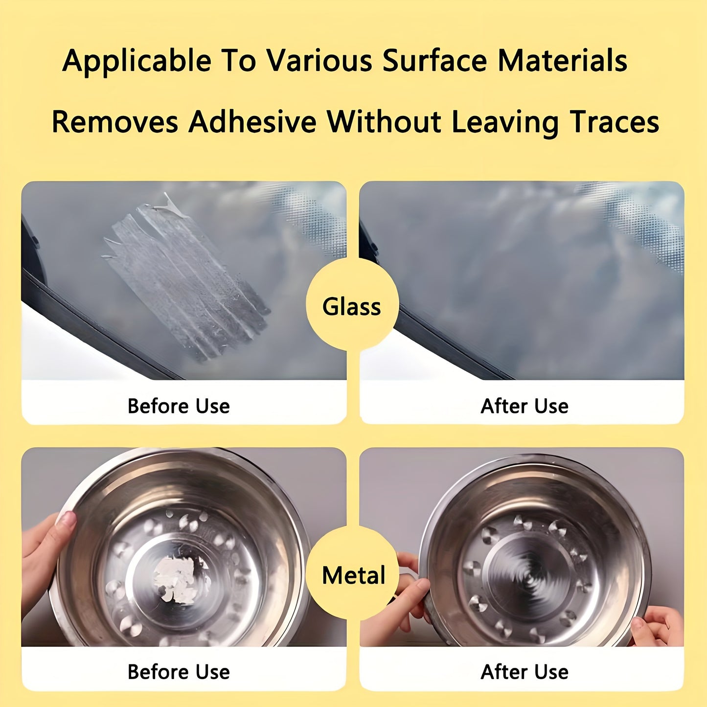 36pcs Disposable Adhesive Removal Wipes - Portable, No-Residue Cleaning for Kitchens, Bathrooms, Living Rooms and Cars