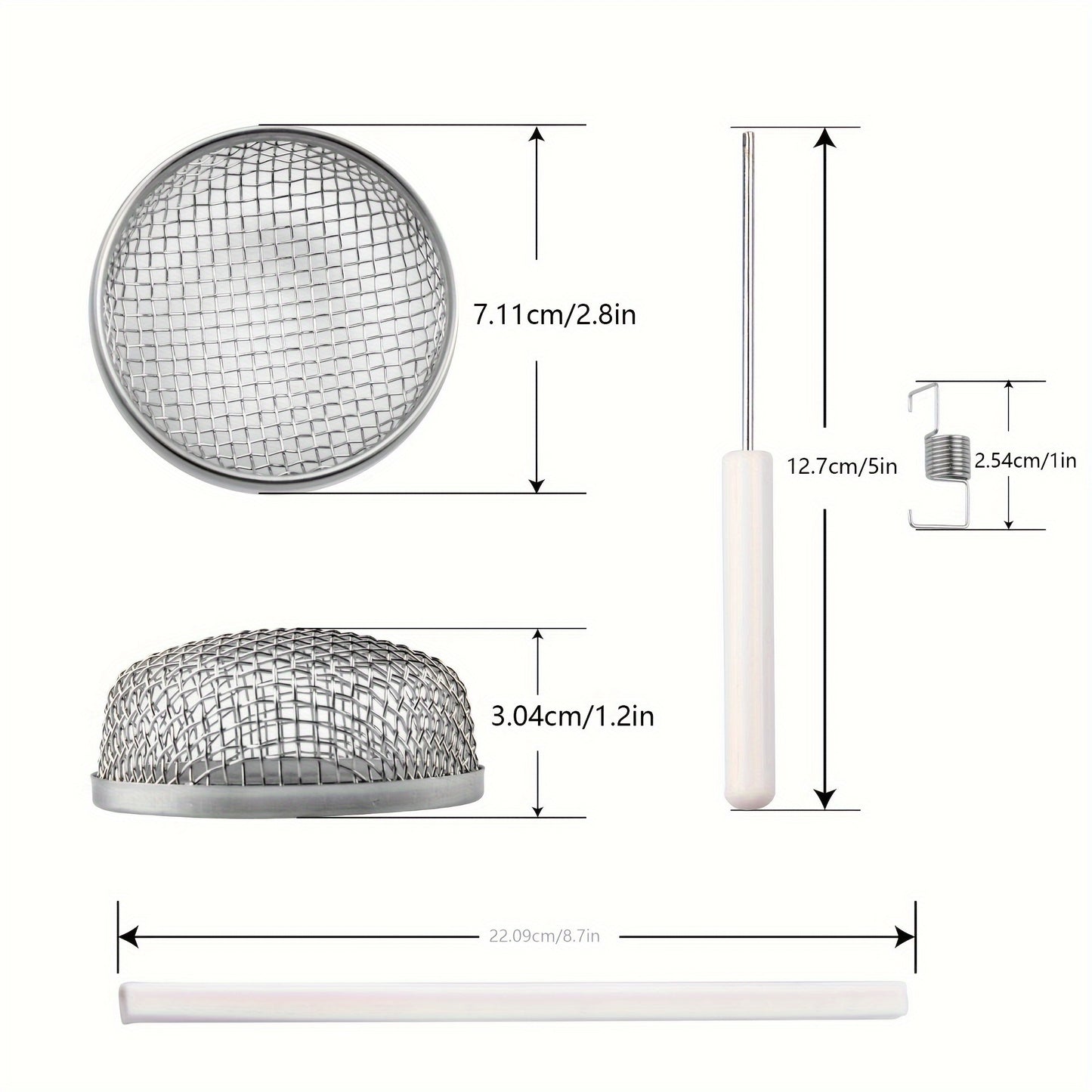 2pcs Stainless Steel RV Furnace Vent Screen with Tool – 2.8” Round Insect-Resistant Mesh for Camper Vents – Outdoor Trailer Accessories