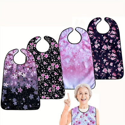 Adult Bibs for Women – Washable, Reusable Waterproof Clothing Protector with Optional Crumb Catcher