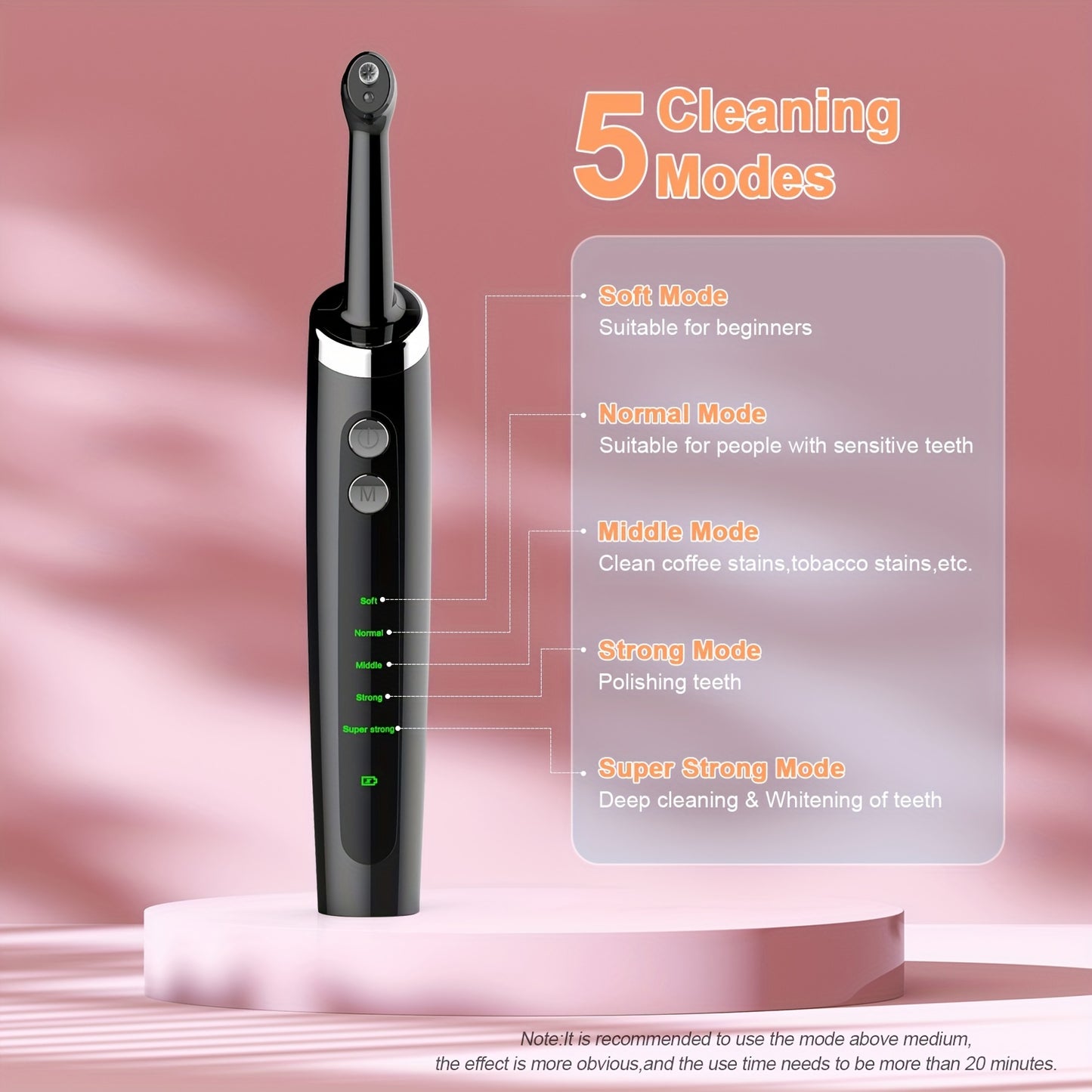 Professional Teeth Whitening Kit – Dental Water Jet with Electric Tooth Polisher, Multifunctional Heads, and Calculus Remover for Effective Plaque Removal and Home Oral Care