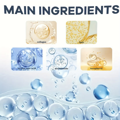 8Pcs Bio-Collagen Deep Mask Pack - Hydrating, Firming, Anti-Aging Facial Sheet Masks | Rich in Collagen, Hyaluronic Acid, Vitamin E, Nicotinamide | Moisturizing, Brightening for All Skin Types