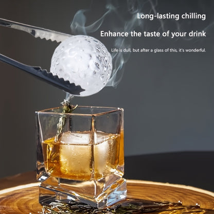 Silicone Golf Ball Ice Cube Tray - Multifunctional Mold for Pudding, Jelly, Candy, Whiskey and Cocktails, Kitchen Essentials