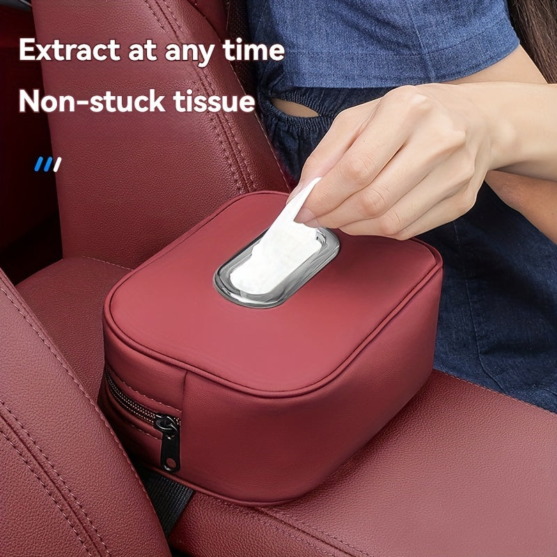 Hanging Car Napkin Holder - Armrest Box Tissue Holder for Car Interior Accessory