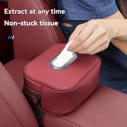 Hanging Car Napkin Holder - Armrest Box Tissue Holder for Car Interior Accessory