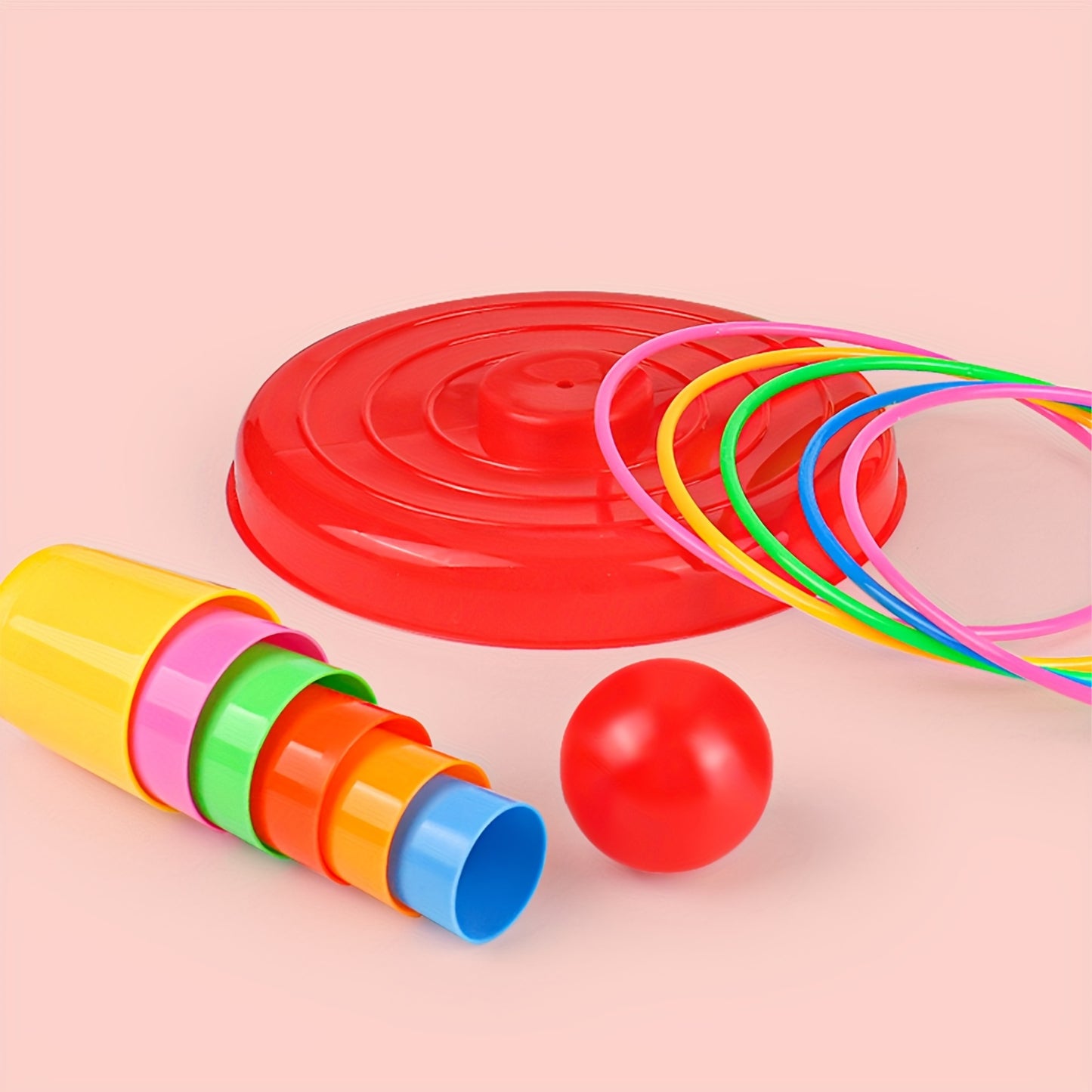 Interactive Children's Tower Game with Throwing Rings - Perfect for Parent-Child Leisure Activities - Great Gift for Halloween and Christmas