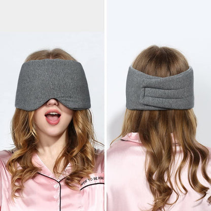 Luxury Oversized Cotton Eye Mask – Adjustable Comfort Sleep Blindfold with Nose Pad, Soft, Reusable, Ideal for Total Darkness and Uninterrupted Rest