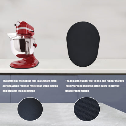 Sliding Mat for KitchenAid Mixer – Mover Slider Pad for 5-8 Qt Bowl Lift Stand Mixer – Compatible with 4.5-5 Qt Tilt-Head Kitchen Mixers