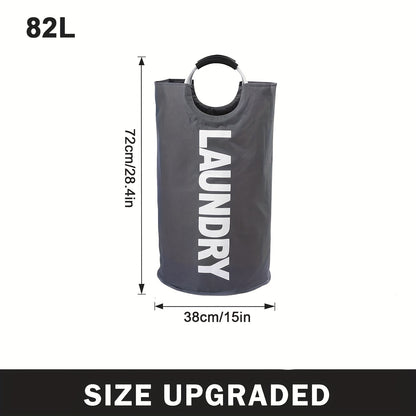 Extra-Large Waterproof Laundry Hamper – 21.66gal/23.78gal Collapsible Basket with Extended Handles, Ideal for Clothes and  Toys, Tall Design for Bedroom and Dorms, Laundry Room Accessories