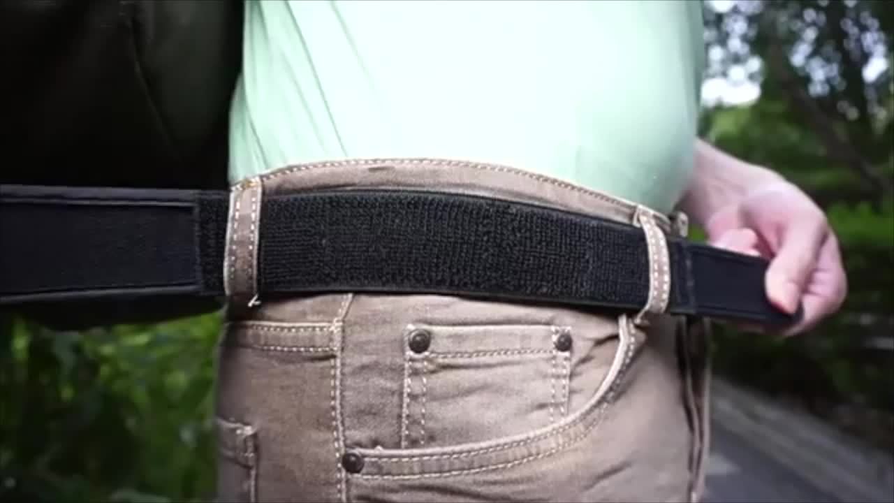 Men's No-Buckle Elastic Belt – Casual Nylon Waistband with Magic Tape Closure, One Size Fits Most