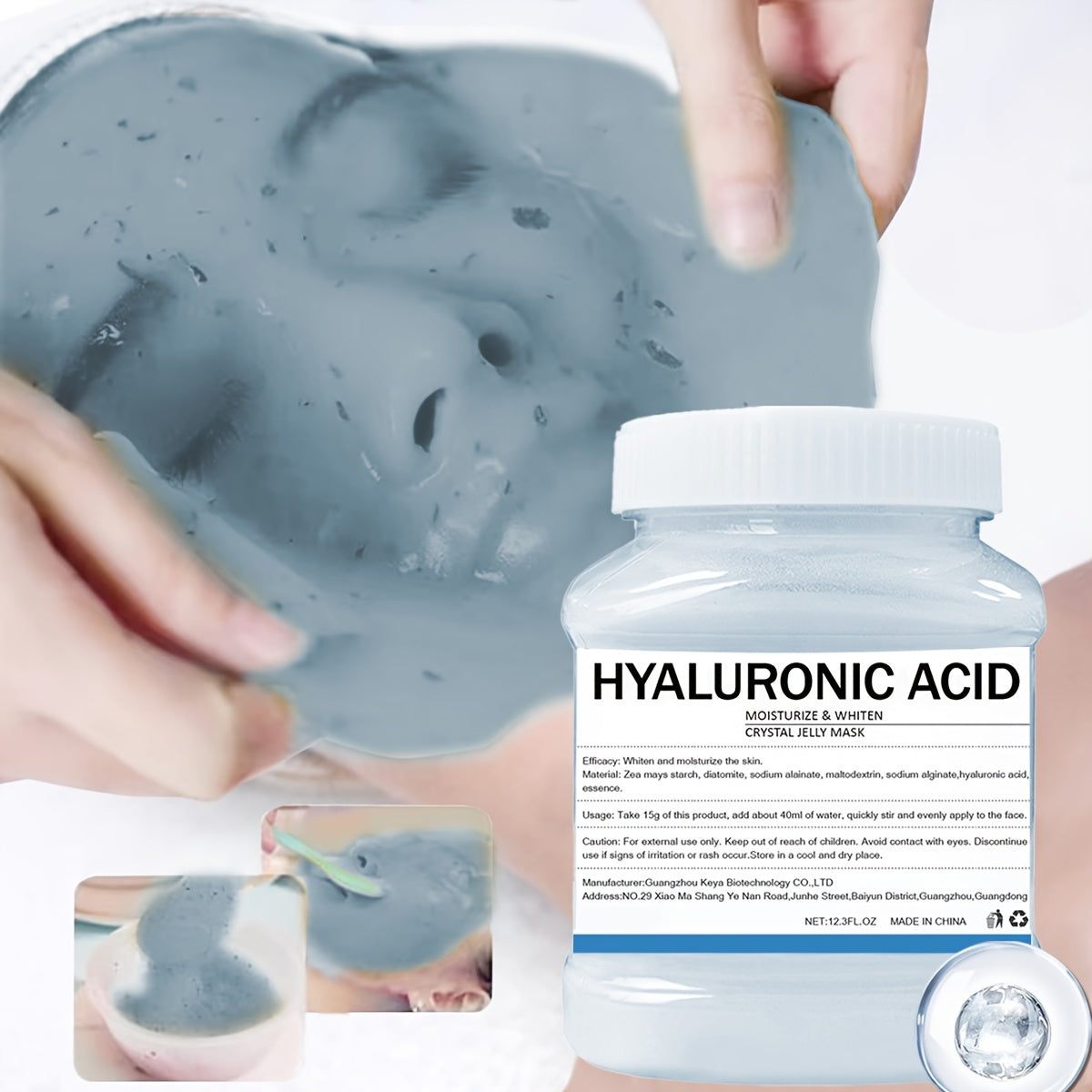 12.3 Fl.Oz Hydrating Hydro Jelly Face Mask - Moisturizing and Improving Gel Peel-Off Mask for Glowing Complexion | Natural Facial Skin Care