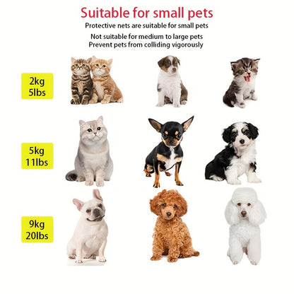 Ultimate Pet Safety Gate – Adjustable, Childproof Mesh Fence for Small Dogs – Quick-Fold, Portable, Easy-Install for Hallways, Doorways, Staircases – Durable Pet-Proof Home Protection