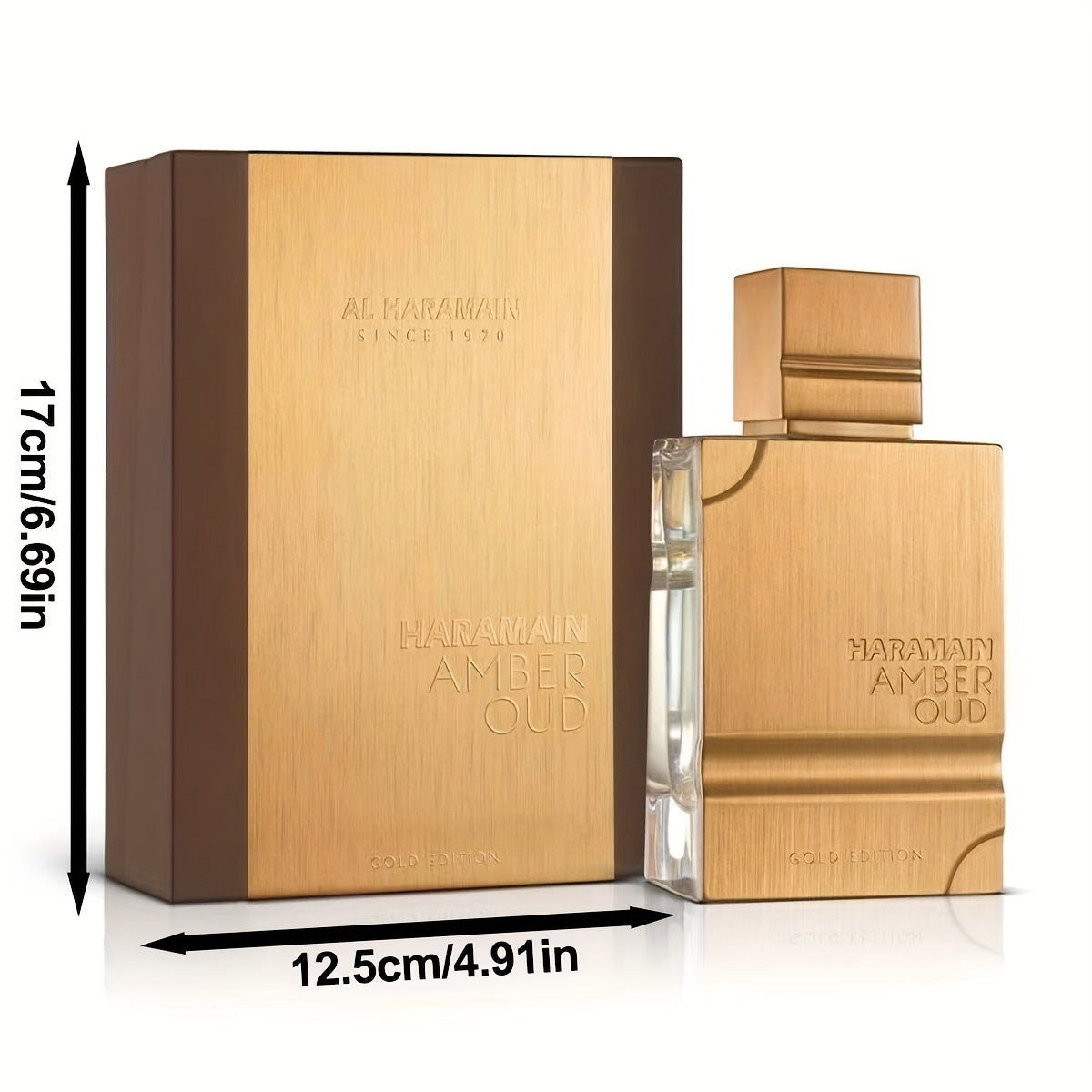 2024 New Upgraded Premium Luxury Gift Box - Amber Gold Agarwood Fragrance Spray (Ruby + Gold Version) 60ml - Light Essence for Men and Women
